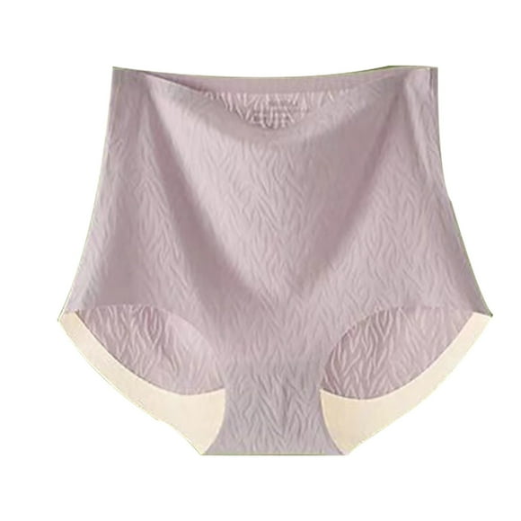 DondPO Womens Underwear High Waisted Underwear Womens PantiesLadies Briefs Womens Sexy Underwear Seamless Underwear For Women Purple 2XL Clearance!