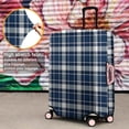 thumbnail image 4 of Navy White Plaid Checkered Pattern Luggage Cover Fashion Suitcase Cover Baggage Covers Fit 25-28 Inch Luggage (Go Travel), 4 of 5
