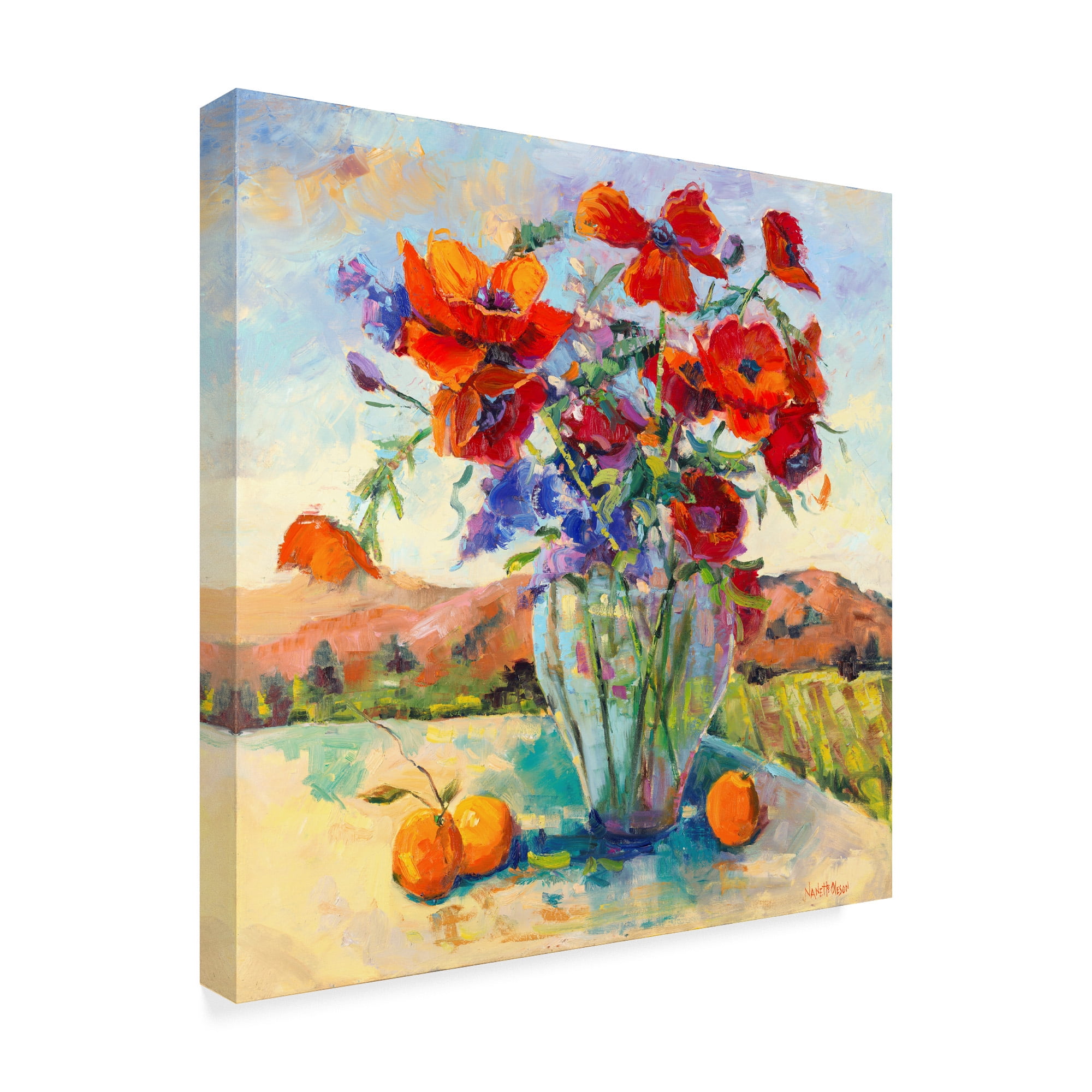 Trademark Fine Art 'Floral Kaleidoscope II' Canvas Art by Nanette Oleson