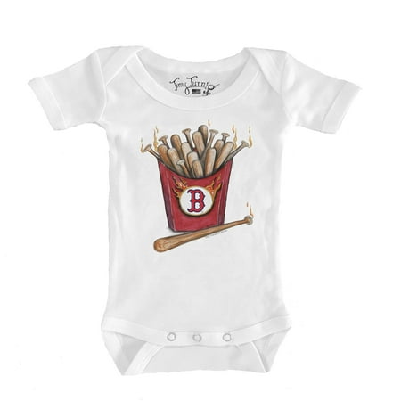 Boston Red Sox Tiny Turnip Infant Hot Bats Bodysuit - White