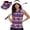250th Anniversary Bald Eagle Flag, variant on Green Women's Golf Shirt and Sun Visor Hat Set Racerback Collar Tank Quick-Dry Moisture Wicking Shirt Adjustable UV Protection Visor for Golf,Tennis,Hiking,Running,Gym