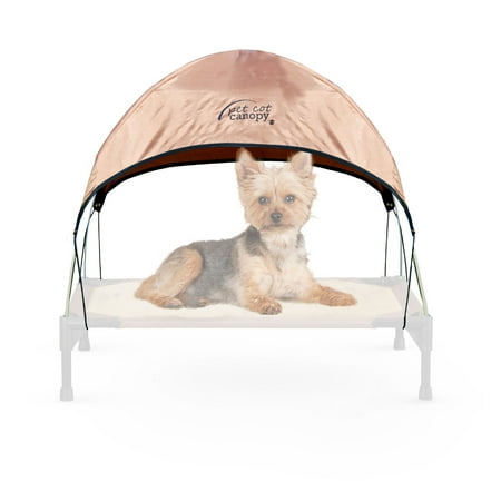 UPC: 0655199016358 | K&H Pet Products Pet Cot Canopy  Small  Tan  17  x 22
