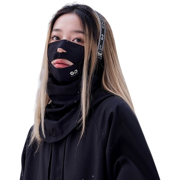AWZXDE Winter Face Neck Gaiter For Men Women Skiing Cycling Warm Cold Weather Thermal Outdoor Scarf Protector Black