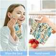 thumbnail image 7 of Retro Nautical Anchor Washcloth 12x12in Set, 6 Pack Absorbent Cotton Towel Square Kitchen Dishes Towels, Soft Cleaning Face Hand Towel Fast Drying, 7 of 7