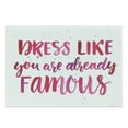 thumbnail image 1 of Inspirational Cutting Board, Watercolor Words About Fashion Clothes Fame Pink Brushstrokes Calligraphy, Decorative Tempered Glass Cutting and Serving Board, Large Size, Pink Fuchsia, by Ambesonne, 1 of 1
