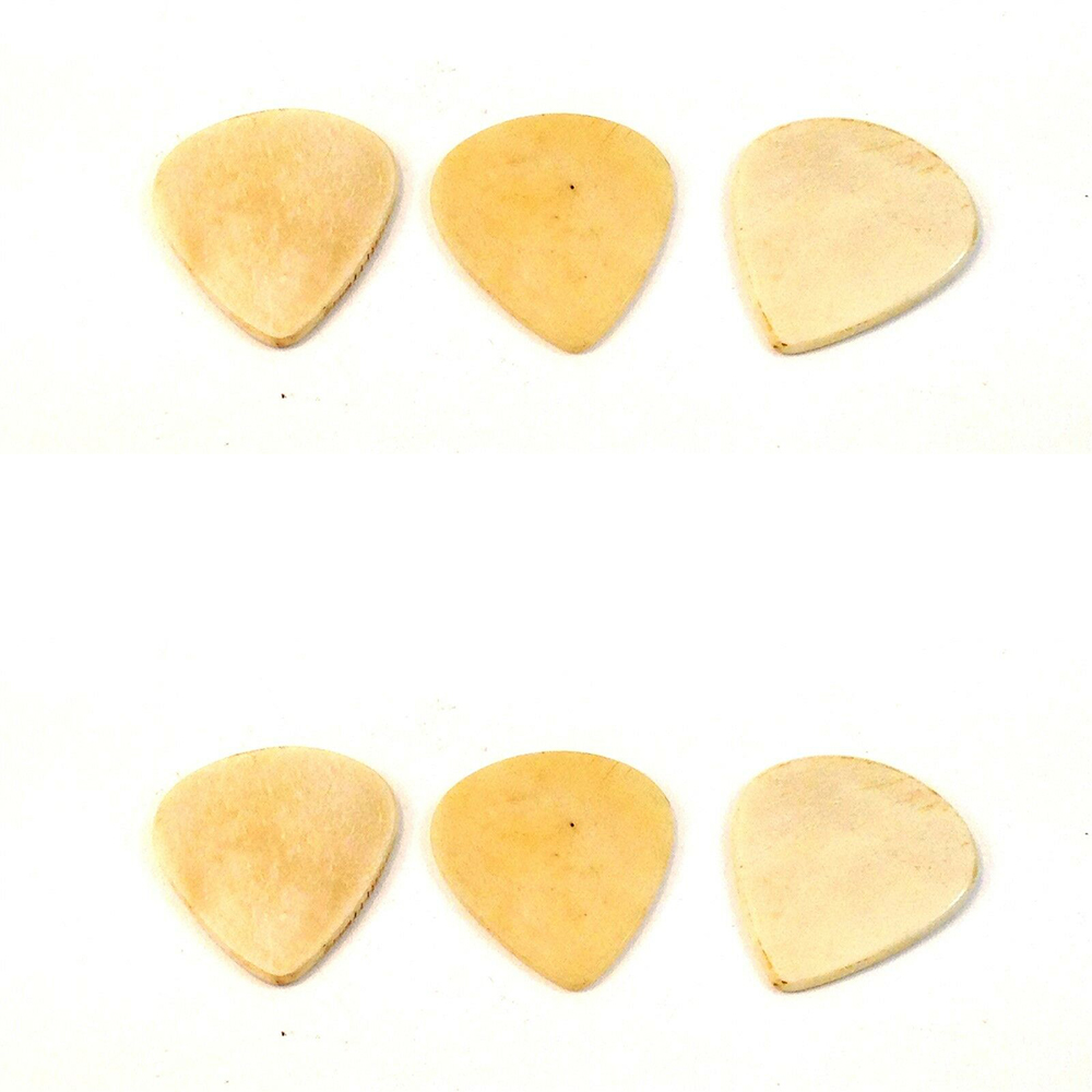 Clayton Guitar Picks Exotic Series Sleek Bone 6 Pack