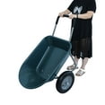 thumbnail image 6 of Platform Dollies wheel barrow Two wheeled trolley for green garden 15 inch pneumatic wheel WB1001GN,Utility Hand Trucks, 6 of 19
