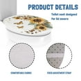 thumbnail image 5 of ZUXONGSY Butterfly Sunflower Toilet Lid Covers Washroom Toilet Bowl Dust Cover with Elastic Band Decorative Toilet Seat Covers Lids Fit Size 17.3 x 13 Inches Home Decor, 5 of 6