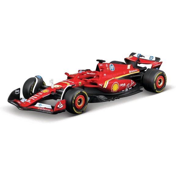 Maisto Tech R/C Ferrari SF-24 2024 Remote Control Car 1:41 Scale Leclerc 16 with Track
