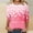 Pink, variant on Herrnalise 3/4 Long Sleeve Valentines Day Shirts for Women Heart Print Tees Blouses Crewneck Loose Casual Plus Size Tops T shirts Valentines Day Gifts For Her