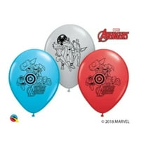 11" AVENGERS ASSEMBLE Latex Assortment • Party Supplies Decorations Balloon - Pack of 6