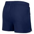 thumbnail image 5 of Women's WEAR by Erin Andrews Navy Seattle Seahawks Waffle Knit Long Sleeve T-Shirt & Shorts Lounge Set, 5 of 5