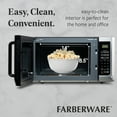 thumbnail image 3 of Farberware 1.3 cu ft Microwave Oven, 1100W Countertop Microwave Oven with Smart Sensor, Stainless Steel, 3 of 6