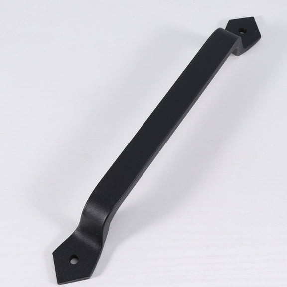 SHINYPASING 1Pack Industrial Door Handle in Black Carbon Steel for Cabinet Shed and Barn 11.8x1.2x1.0in