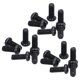 thumbnail image 3 of DI, 50 piezas DIN 7985 Tornillos y pernos de acero galvanizado negro elegantes y modernos, 3 of 12