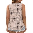 thumbnail image 3 of LANREMON Plus Size Womens Tank Top Summer Scoop Neck Sleeveless Tank Tops Casual Loose Fit Floral Print Camisoles 2XL, 3 of 7