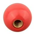 thumbnail image 2 of Machine Tool Handle Ball Nuts Bakelite Ball Brass Core Handle Head Thread Ball Nut Knob Machine Tool Fastener Accessories M12-40Red, 2 of 8