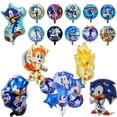 thumbnail image 2 of Globo de Sonices de dibujos animados 2024, globo revelador de género, decoración para fiestas de cumpleaños infantiles, juego de globos de aluminio de feliz cumpleaños, 2 of 5