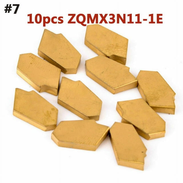 10pcs 40 Types CNC Carbide Tips Inserts Blade Cutter Lathe Turning Tool + Box TU