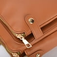 thumbnail image 5 of Cadorn Triple-Layer Leather Crossbody Bag Card Holder Soft Leather Spacious Purse with Multiple Pockets for Work Travel Shopping and Daily Essentials, 5 of 9