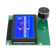3D Printer LCD Display Screen 12864 Blue Control Panel with Ribbon Cable for 3S 3X 3D Printer Easy Installation