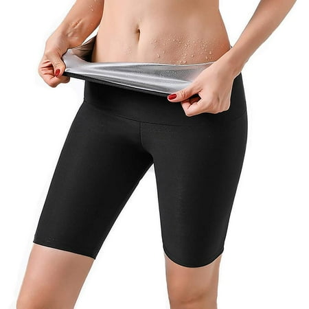 

2 in 1 Women Sauna Pants for Workout Weight Loss Slimming Pants Training Tights Sauna Sweatpants