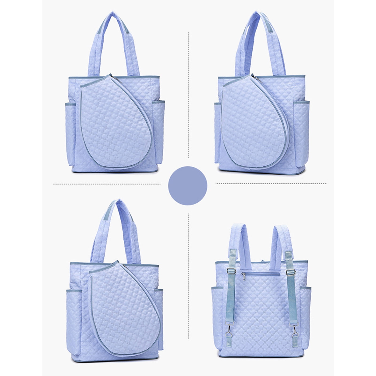 Tennis Toted Bag Large Tennises Racket Bag Hold 2 Rackets Pickleballs Bags Overnight Weekenders Bags Sports Gym Backpack