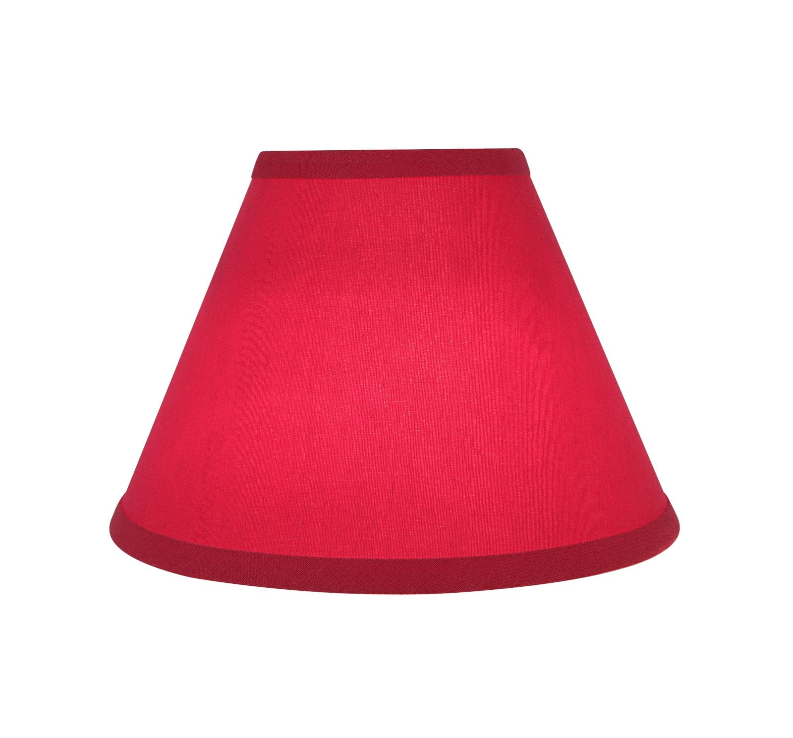 Aspen Creative 58879 Transitional Hardback Empire Shape UNO Construction Lamp Shade in Red, 12" wide (6" x 12" x 9")