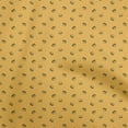 thumbnail image 1 of oneOone Tissu Popeline de Coton Sergé Jaune Moutarde Rétro Minimal Burger Matériel de Robe Tissu Imprimé Tissu au Mètre 56 Pouces de Large, 1 of 5