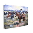 thumbnail image 3 of Stupell Industries Cowboy Herding Cattle Ranch Animals & Insects Painting Gallery Wrapped Canvas Print Wall Art, 20 x 16, 3 of 7