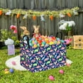 thumbnail image 2 of Bohemian Dinosaur Storage Basket with Handles - Vibrant Dino Print Laundry Hamper & Toy Organizer, Durable Polyester Multi-Purpose Rectangular Bin for Kids' Room Decor,  Shelf Baskets, 2 of 9