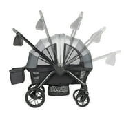Monbebe Everyday Outings Wagon Stroller, Cobblestone Grey, Toddler, Unisex