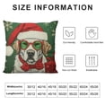 thumbnail image 5 of YINGXI Gifts, Christmas Pillow Covers, Christmas Decor, Gifts, Dog Merry Christmas Decorative Throw Pillow Covers 22x22in, 5 of 5