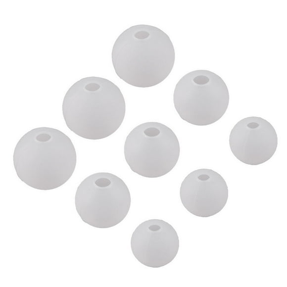 MIANGASTORE 9Pcs Resin Casting Sphere Molds Silicone Clear Epoxy Resin Molds DIY Crafts Making Tools for Cabochons Hanging Ornaments