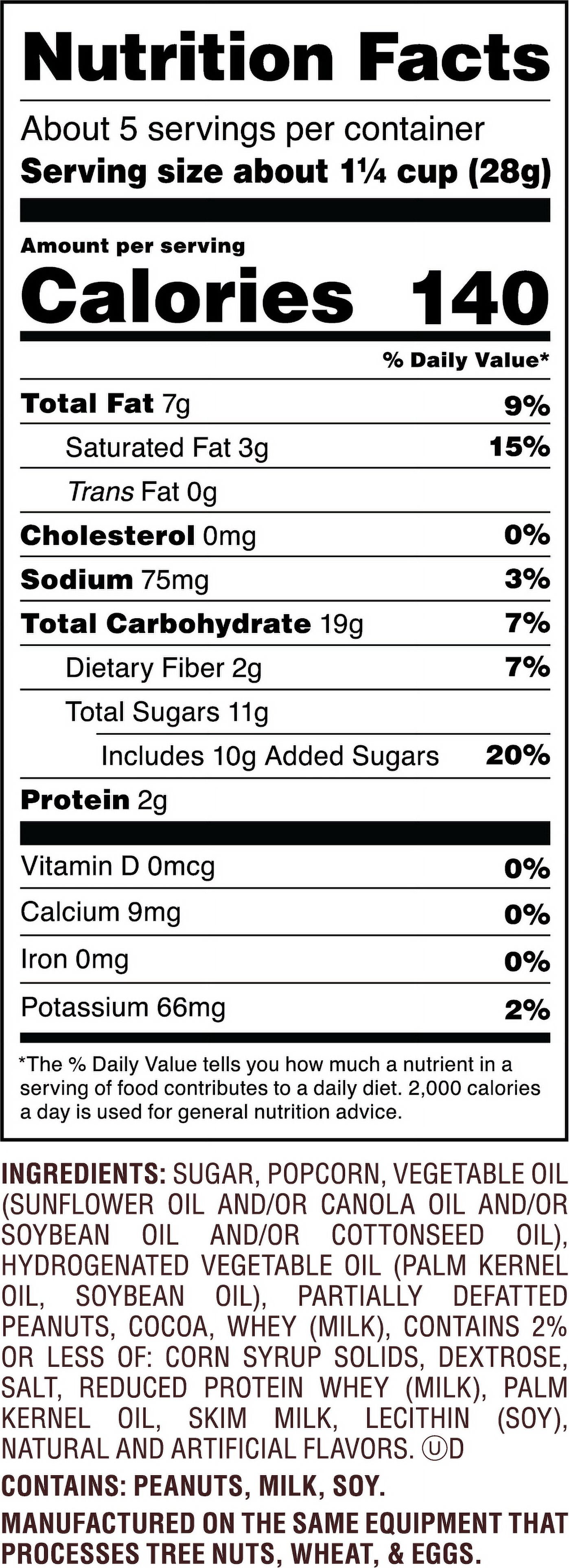 (6 pack) Reese's Peanut Butter Chocolate Drizzled Popcorn Snack, 5.25 oz Sharing-Size Bag