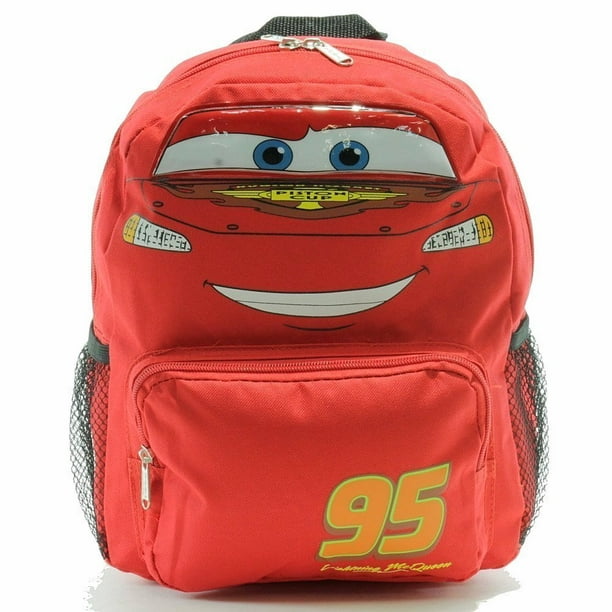 Grupo Ruz Small Backpack Disney Cars Lightning Mcqueen Face