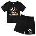 thumbnail image 3 of Camiseta y pantalones cortos con estampado de Mickey Mouse de verano para niños y adolescentes, traje de 2 piezas, ropa deportiva informal para niños y niñas, conjunto de moda Sunshine, 3 of 4