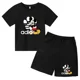 thumbnail image 4 of Camiseta y pantalones cortos con estampado de Mickey Mouse de verano para niños y adolescentes, traje de 2 piezas, ropa deportiva informal para niños y niñas, conjunto de moda Sunshine, 4 of 5