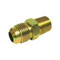 thumbnail image 1 of 0.62 Flare x 0.75 in. MPT Yellow Brass Lead Free Flare Connector Compression, 1 of 1