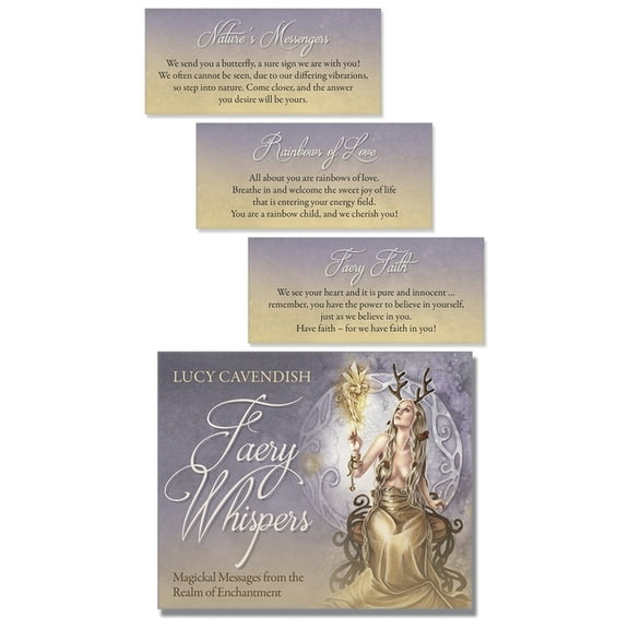 Faery Whispers Affirmation Deck: Magickal Messages from the Realm of Enchantment, (Hardcover)