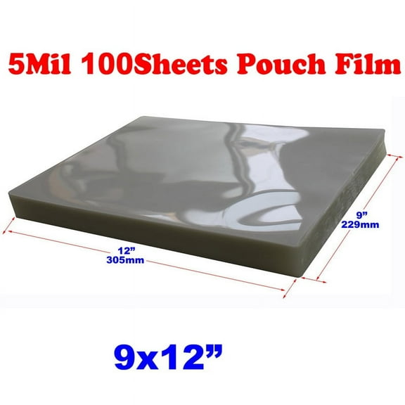 INTBUYING 9x12inch Clear Laminating Pouch Film for Thermal Hot Lamintor 100 Sheets/Pack
