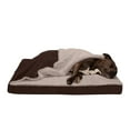 thumbnail image 4 of FurHaven Pet Products Berber & Suede Blanket-Top Cooling Gel Pet Bed for Dogs & Cats - Espresso, Large, 4 of 13