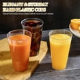 thumbnail image 3 of 250 Pack 16 oz Clear Plastic Cups, Heavy-Duty Disposable Party Cups for Thanksgiving, Halloween & Christmas, 3 of 6