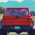 thumbnail image 4 of SEANATIVE Pickup Truck Rear Window Decal 66.9" x 22.4", Waterproof Car Back Window Graphic Decal Easy to Install Pickup Sun Shade Graphic Sticker Car Decor, Butterfly Violet Blue Galaxy, 4 of 7