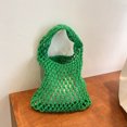 thumbnail image 4 of Bolso Trenzado para Mujer Bolso Tejido Lino Y Algodón Bolso Compras Red (verde), 4 of 9