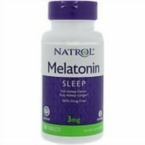 Natrol Melatonin 3 mg Sleep Time Release Dietary Supplement Tablets 100 ea (Pack of 4)