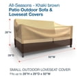 thumbnail image 6 of Budge Industries All-Seasons Polypropylene Outdoor Patio Loveseat Cover, 6 of 10