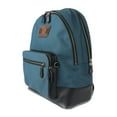 thumbnail image 2 of Pre-Owned COACH West Backpack In Cordura Daypack F27609 Nylon Canvas x Leather Blue... (Good), 2 of 9