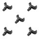 thumbnail image 2 of Injueey Soporte para teléfono inteligente de plástico para vehículos Forro de goma portátil Soporte giratorio Soporte para teléfonos de 3.5 a 6 Negro 5piezas, 2 of 4