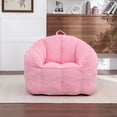thumbnail image 3 of S-HOME Ergonomic Corduroy Bean Bag Chair for Adults and Teens in Classic Colour with Supportive Armrests for All Spaces, Pink, 3 of 13
